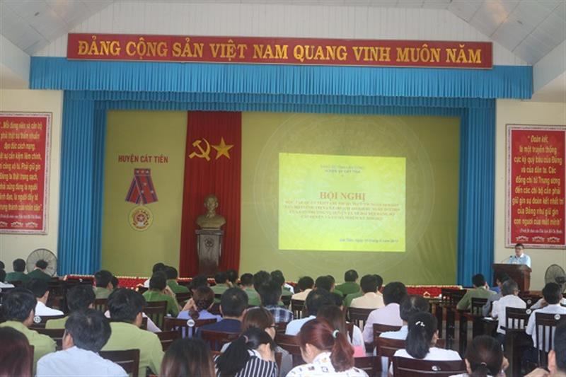 Ảnh: Huyện ủy Cát Tiên triển khai thực hiện Kế hoạch tổ chức Đại hội Đảng bộ các cấp, nhiệm kỳ 2020 - 2025.